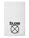 Pa Rum Pum Pum Pum BnW 11&#x22;x18&#x22; Dish Fingertip Towel-Fingertip Towel-TooLoud-White-Davson Sales