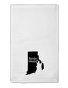 Rhode Island - United States Shape 11&#x22;x18&#x22; Dish Fingertip Towel by TooLoud-Fingertip Towel-TooLoud-White-Davson Sales