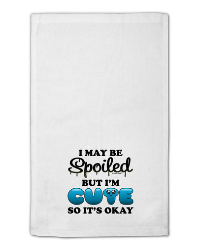 Spoiled But Cute Blue 11&#x22;x18&#x22; Dish Fingertip Towel-Fingertip Towel-TooLoud-White-Davson Sales