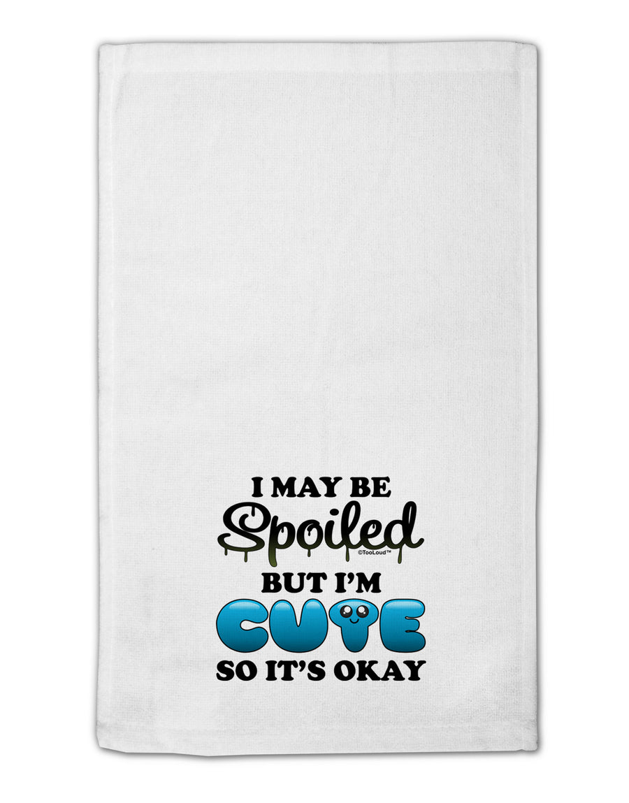 Spoiled But Cute Blue 11&#x22;x18&#x22; Dish Fingertip Towel-Fingertip Towel-TooLoud-White-Davson Sales