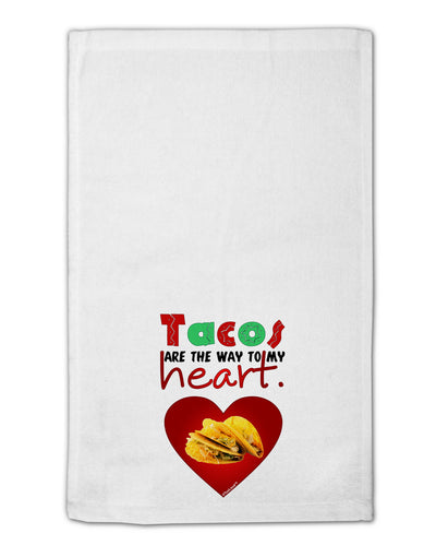 Tacos Are the Way To My Heart 11&#x22;x18&#x22; Dish Fingertip Towel-Fingertip Towel-TooLoud-White-Davson Sales