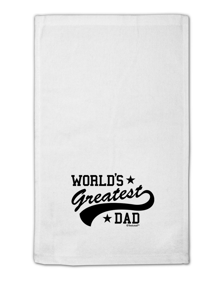 World's Greatest Dad - Sport Style 11&#x22;x18&#x22; Dish Fingertip Towel by TooLoud-Fingertip Towel-TooLoud-White-Davson Sales