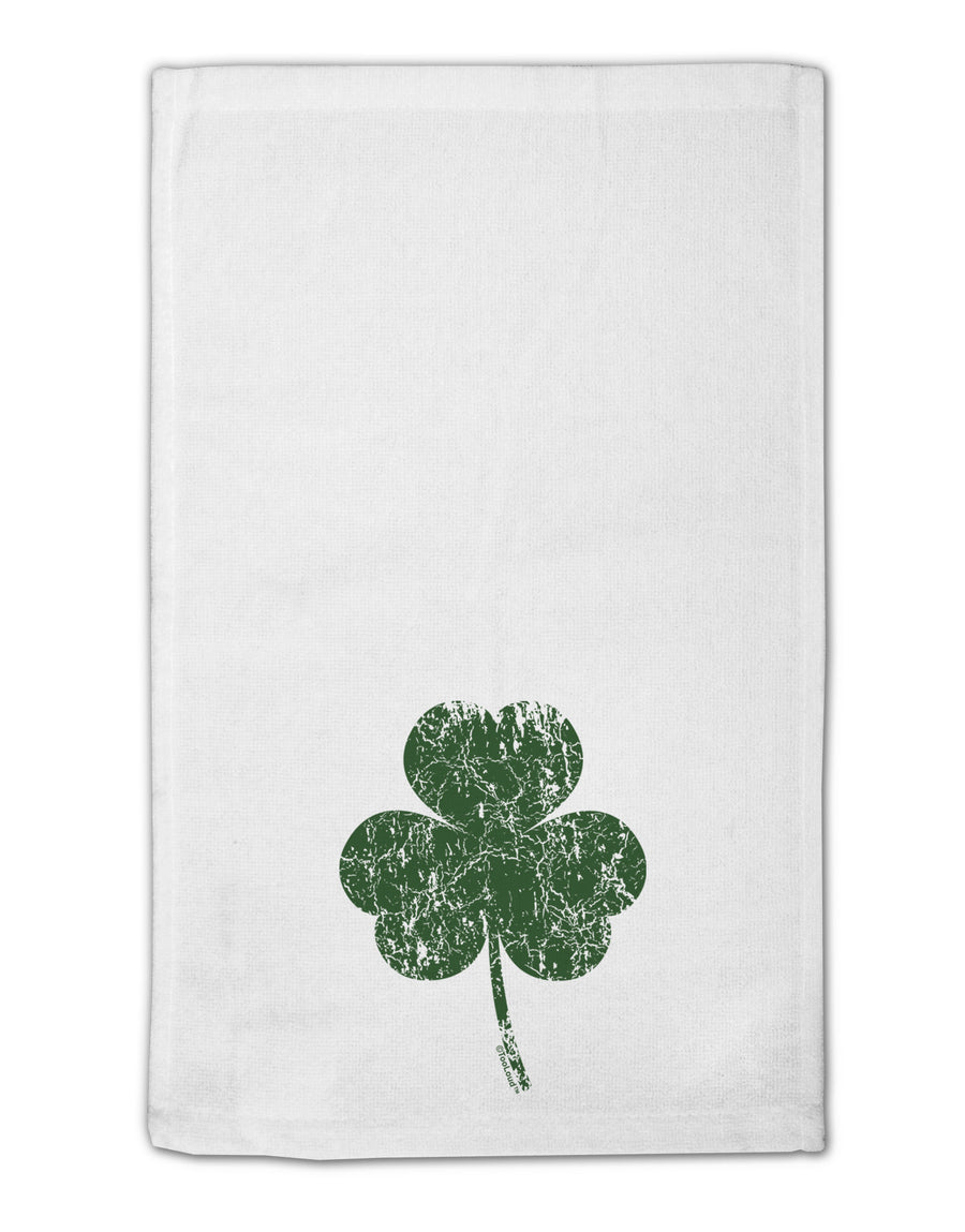 Distressed Traditional Irish Shamrock 11&#x22;x18&#x22; Dish Fingertip Towel-Fingertip Towel-TooLoud-White-Davson Sales