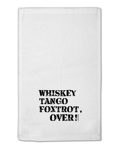 Whiskey Tango Foxtrot WTF 11&#x22;x18&#x22; Dish Fingertip Towel by TooLoud-Fingertip Towel-TooLoud-White-Davson Sales