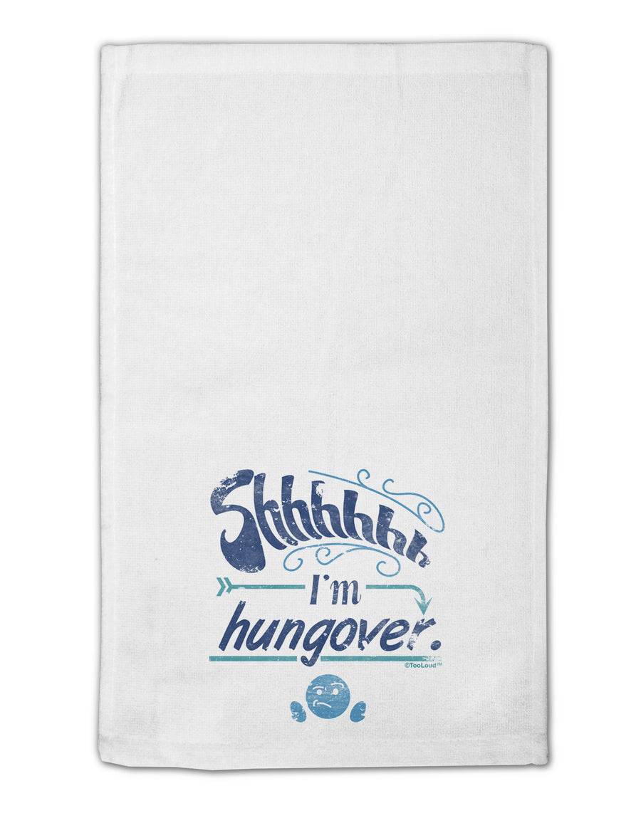 Shhh Im Hungover Funny 11&#x22;x18&#x22; Dish Fingertip Towel by TooLoud-TooLoud-White-Davson Sales