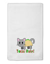 Tacos Rule Taco Cat Design 11&#x22;x18&#x22; Dish Fingertip Towel by TooLoud-Fingertip Towel-TooLoud-White-Davson Sales