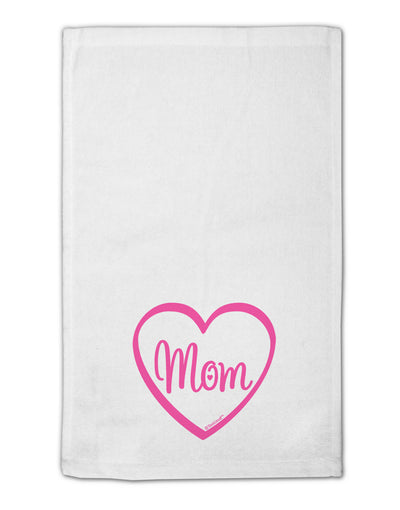 Mom Heart Design - Pink 11&#x22;x18&#x22; Dish Fingertip Towel by TooLoud-Fingertip Towel-TooLoud-White-Davson Sales