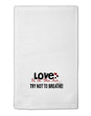 Love - Try Not To Breathe 11&#x22;x18&#x22; Dish Fingertip Towel-Fingertip Towel-TooLoud-White-Davson Sales