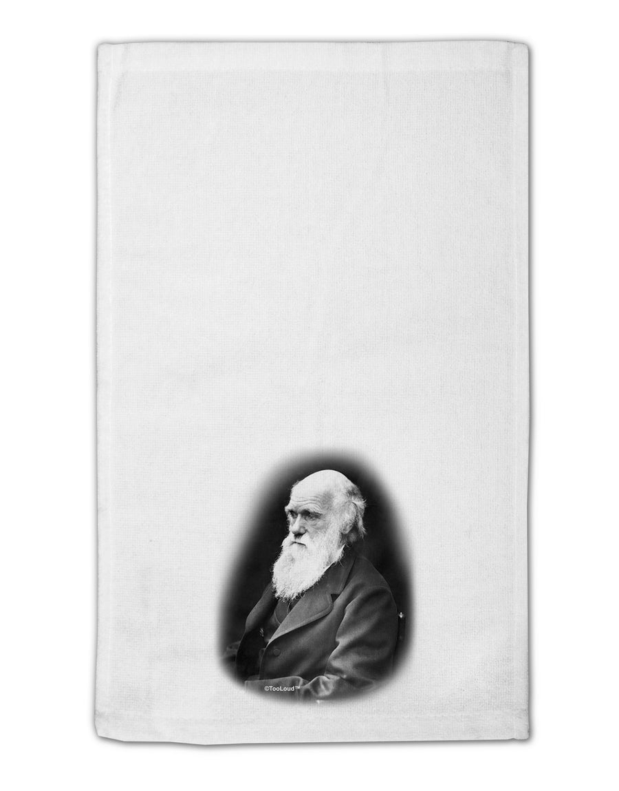 Charles Darwin Black and White 11&#x22;x18&#x22; Dish Fingertip Towel by TooLoud-Fingertip Towel-TooLoud-White-Davson Sales