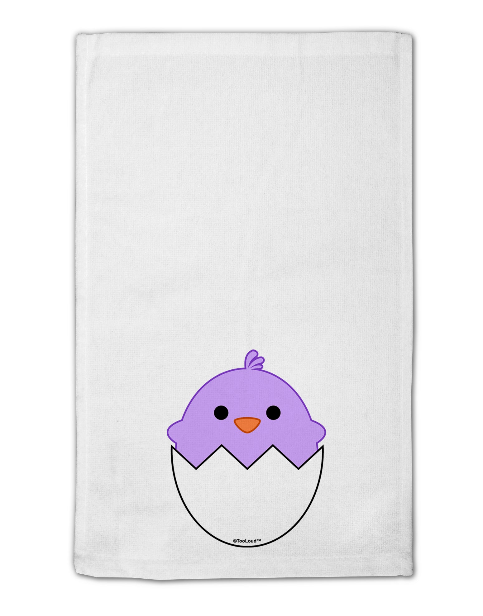 Cute Hatching Chick - Purple 11&#x22;x18&#x22; Dish Fingertip Towel by TooLoud-Fingertip Towel-TooLoud-White-Davson Sales