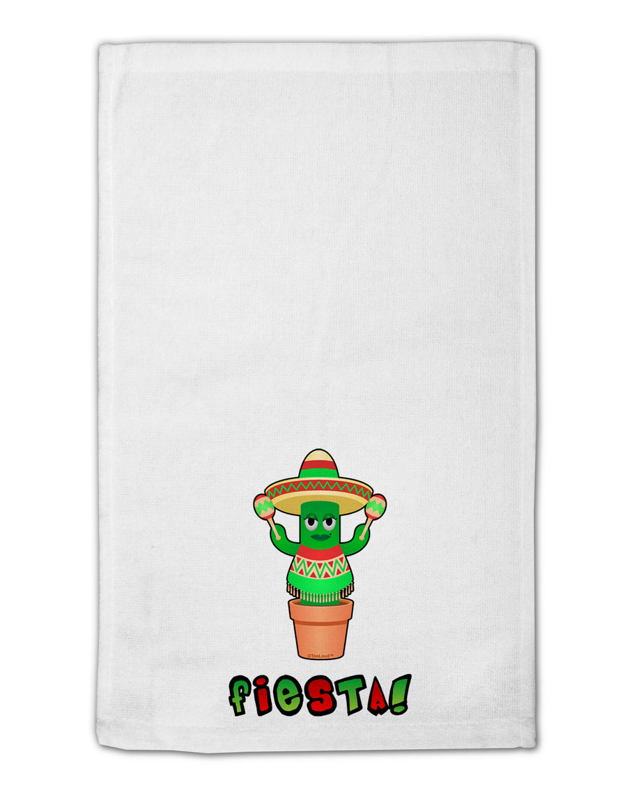 Fiesta Cactus Poncho Text 11&#x22;x18&#x22; Dish Fingertip Towel by TooLoud-Fingertip Towel-TooLoud-White-Davson Sales