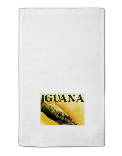 Iguana Watercolor Text 11&#x22;x18&#x22; Dish Fingertip Towel-Fingertip Towel-TooLoud-White-Davson Sales