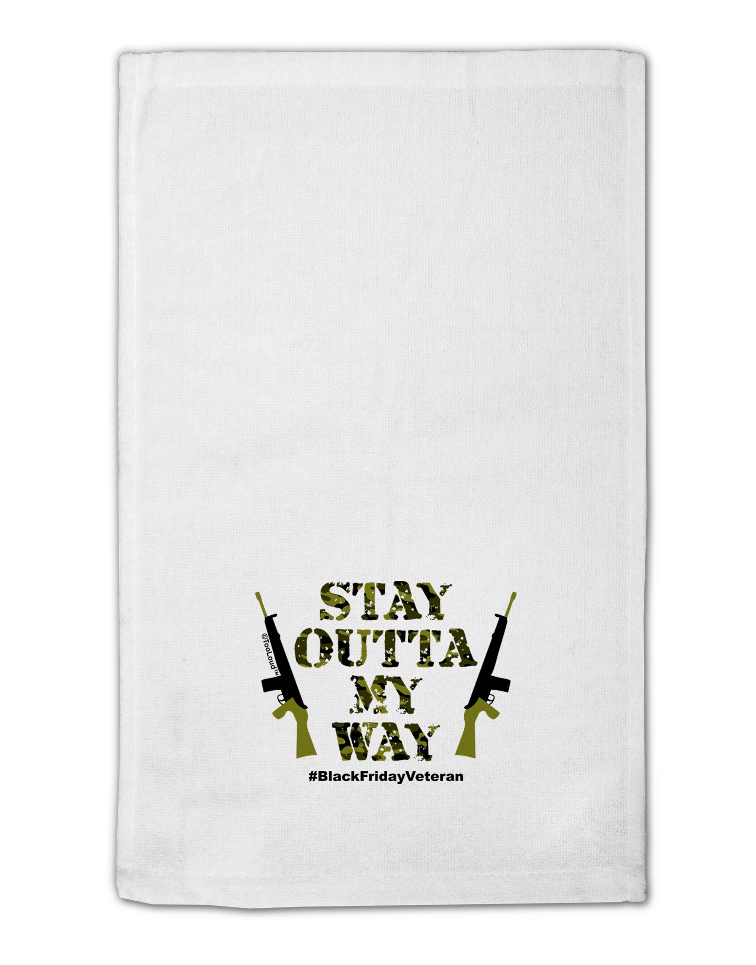 Black Friday Vet - Outta My Way 11&#x22;x18&#x22; Dish Fingertip Towel-Fingertip Towel-TooLoud-White-Davson Sales