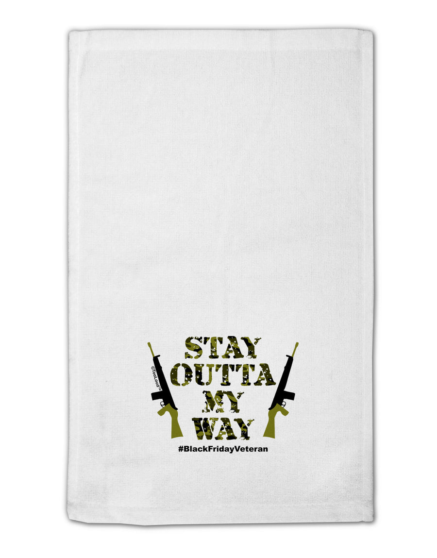 Black Friday Vet - Outta My Way 11&#x22;x18&#x22; Dish Fingertip Towel-Fingertip Towel-TooLoud-White-Davson Sales