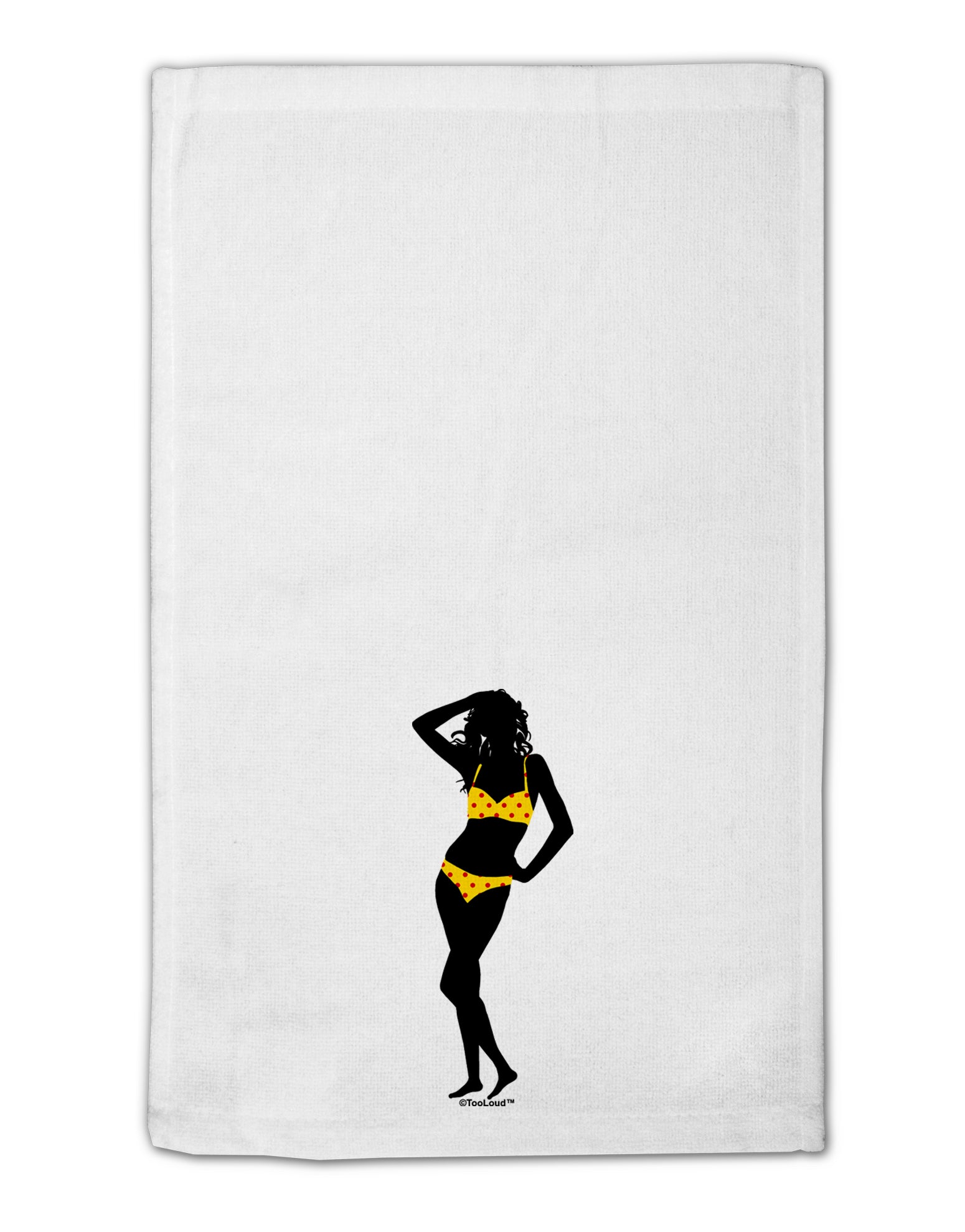 Polka Dot Bikini Shadow 11&#x22;x18&#x22; Dish Fingertip Towel by TooLoud-Fingertip Towel-TooLoud-White-Davson Sales