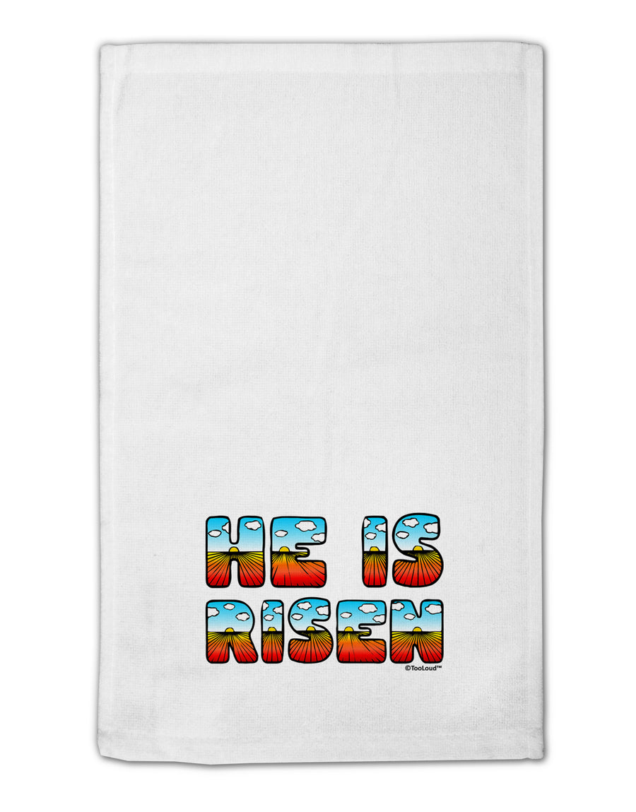 He Is Risen - Easter - Sunrise Letters 11&#x22;x18&#x22; Dish Fingertip Towel by TooLoud-Fingertip Towel-TooLoud-White-Davson Sales