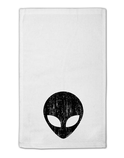 Extraterrestrial Face - Alien Distressed 11&#x22;x18&#x22; Dish Fingertip Towel by TooLoud-Fingertip Towel-TooLoud-White-Davson Sales