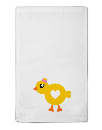 Cute Chick with Bow 11&#x22;x18&#x22; Dish Fingertip Towel by TooLoud-Fingertip Towel-TooLoud-White-Davson Sales