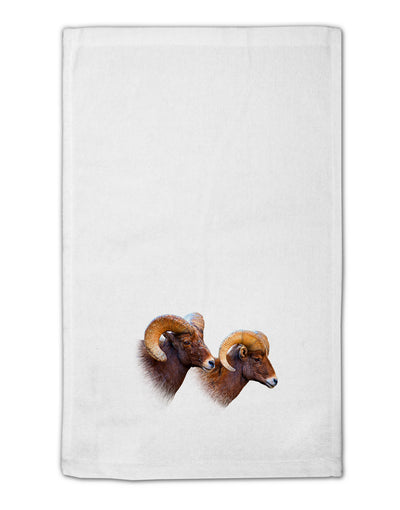 TooLoud Two Majestic Bighorn Rams 11&#x22;x18&#x22; Dish Fingertip Towel-Fingertip Towel-TooLoud-White-Davson Sales