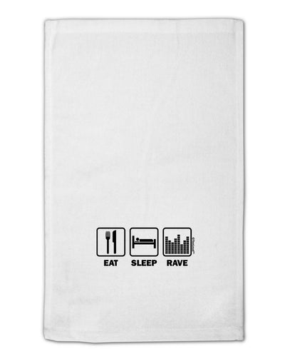 Eat Sleep Rave 11&#x22;x18&#x22; Dish Fingertip Towel by TooLoud-Fingertip Towel-TooLoud-White-Davson Sales