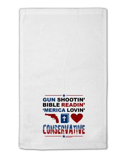 Gun Shootin' Conservative 11&#x22;x18&#x22; Dish Fingertip Towel-Fingertip Towel-TooLoud-White-Davson Sales