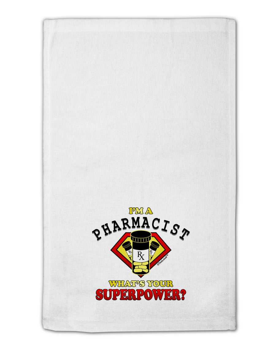 Pharmacist - Superpower 11&#x22;x18&#x22; Dish Fingertip Towel-Fingertip Towel-TooLoud-White-Davson Sales