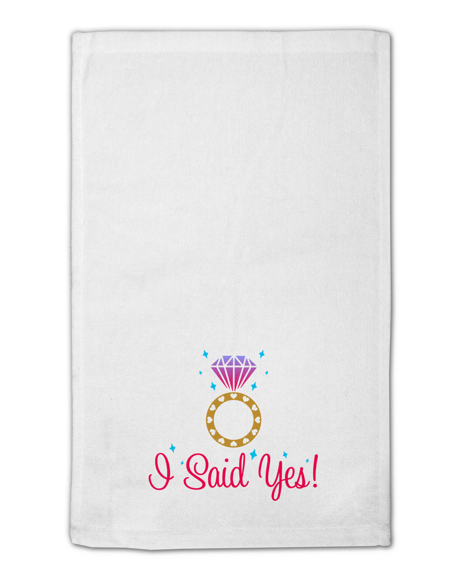 I Said Yes - Diamond Ring - Color 11&#x22;x18&#x22; Dish Fingertip Towel-Fingertip Towel-TooLoud-White-Davson Sales