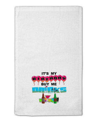 Birthday - Buy Me Drinks 11&#x22;x18&#x22; Dish Fingertip Towel-Fingertip Towel-TooLoud-White-Davson Sales