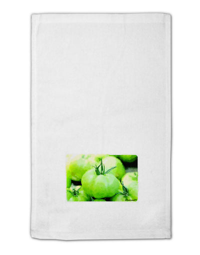 Watercolor Green Tomatoes 11&#x22;x18&#x22; Dish Fingertip Towel-Fingertip Towel-TooLoud-White-Davson Sales