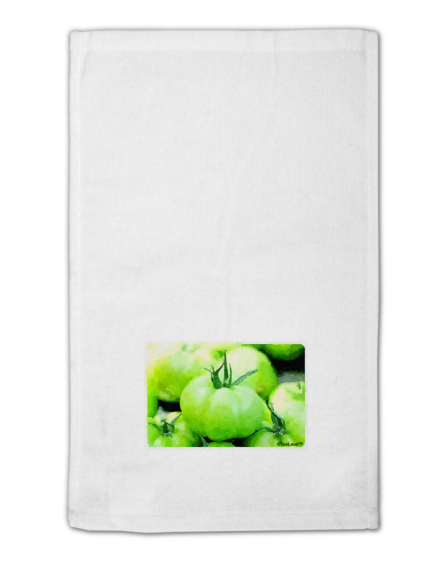 Watercolor Green Tomatoes 11&#x22;x18&#x22; Dish Fingertip Towel-Fingertip Towel-TooLoud-White-Davson Sales