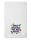 Only Veggies On My Plate 11&#x22;x18&#x22; Dish Fingertip Towel-Fingertip Towel-TooLoud-White-Davson Sales