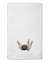 Bowling Ball with Pins 11&#x22;x18&#x22; Dish Fingertip Towel-Fingertip Towel-TooLoud-White-Davson Sales