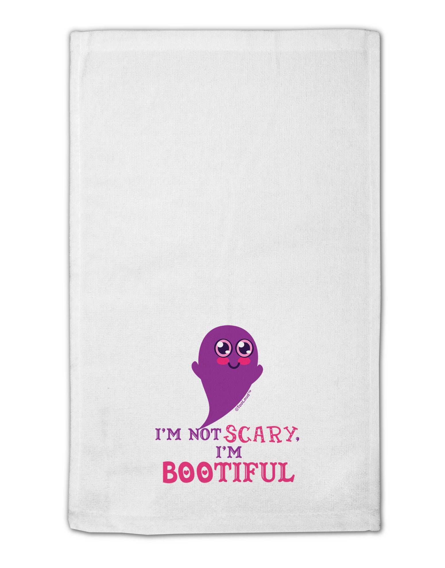 BOOtiful Ghost Purple 11&#x22;x18&#x22; Dish Fingertip Towel-Fingertip Towel-TooLoud-White-Davson Sales
