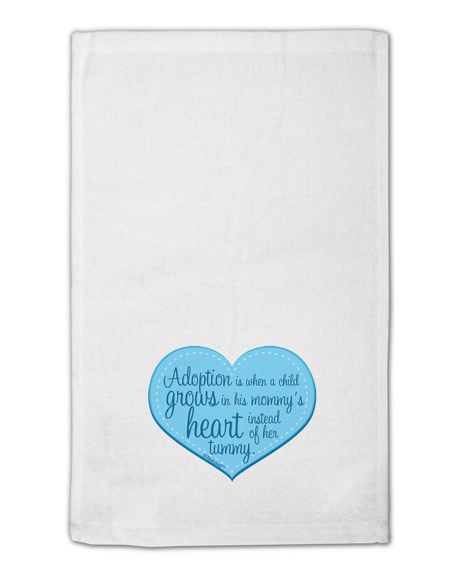 Adoption is When - Mom and Son Quote 11&#x22;x18&#x22; Dish Fingertip Towel by TooLoud-Fingertip Towel-TooLoud-White-Davson Sales