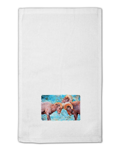 CO Bighorn Head Butt Watercolor 11&#x22;x18&#x22; Dish Fingertip Towel-Fingertip Towel-TooLoud-White-Davson Sales