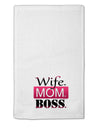 TooLoud Wife Mom Boss 11&#x22;x18&#x22; Dish Fingertip Towel-Fingertip Towel-TooLoud-White-Davson Sales