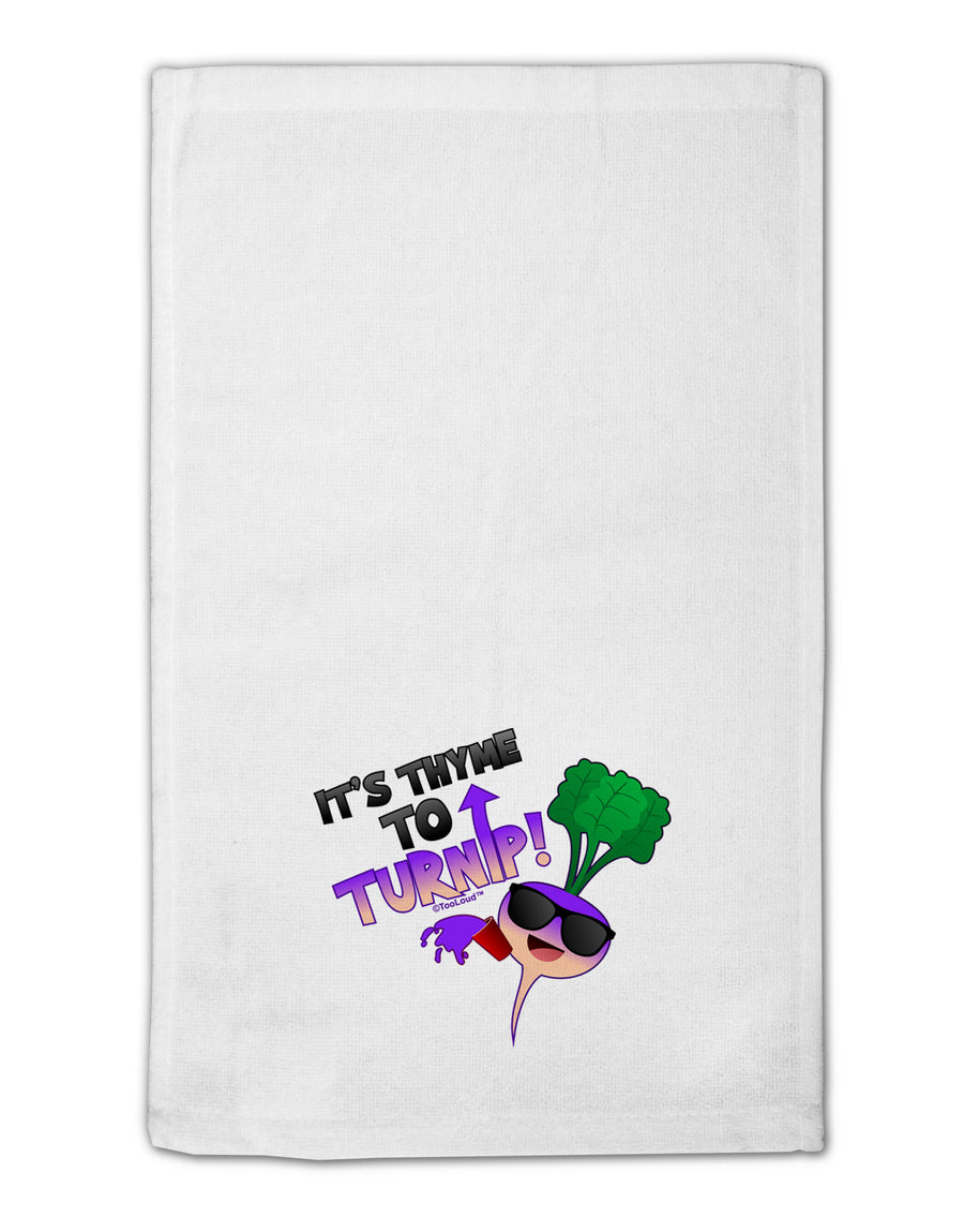 It's Thyme To Turnip 11&#x22;x18&#x22; Dish Fingertip Towel-Fingertip Towel-TooLoud-White-Davson Sales