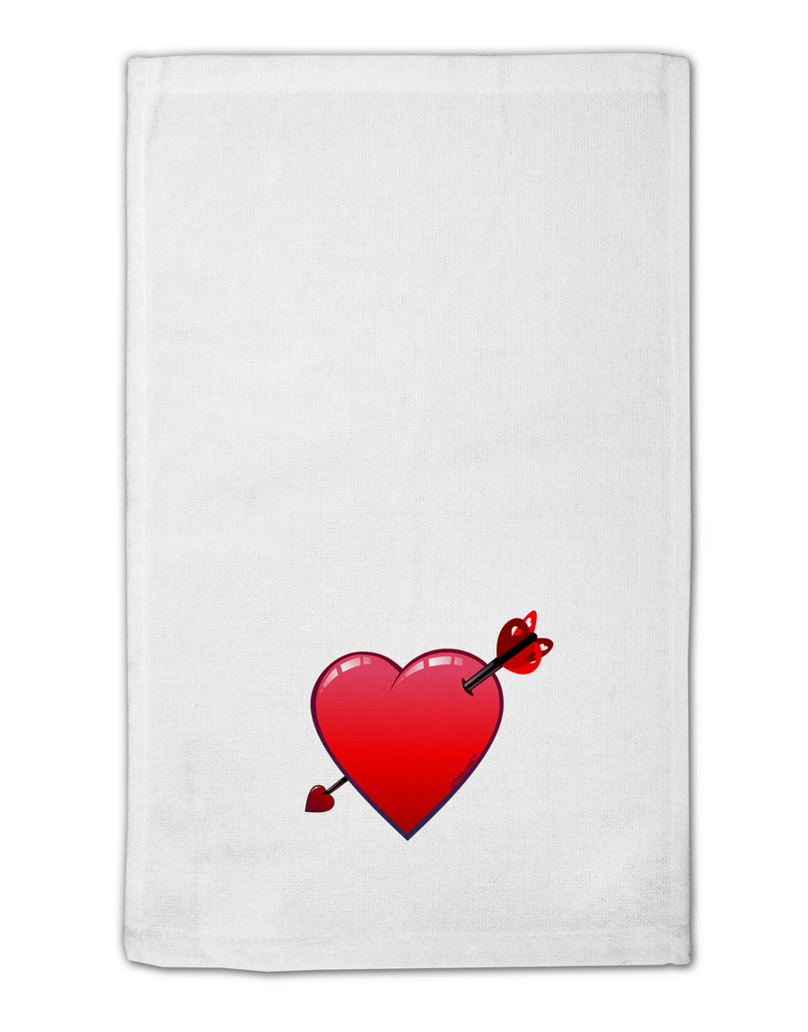 Shot Through the Heart Cute 11&#x22;x18&#x22; Dish Fingertip Towel by TooLoud-Fingertip Towel-TooLoud-White-Davson Sales