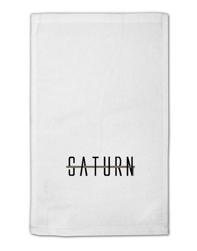 Planet Saturn Text Only 11&#x22;x18&#x22; Dish Fingertip Towel by TooLoud-Fingertip Towel-TooLoud-White-Davson Sales