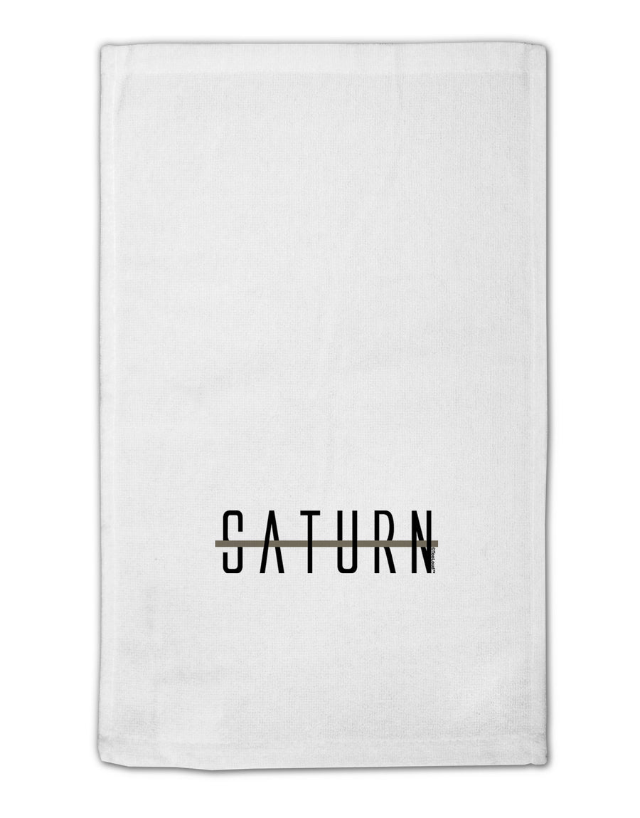 Planet Saturn Text Only 11&#x22;x18&#x22; Dish Fingertip Towel by TooLoud-Fingertip Towel-TooLoud-White-Davson Sales