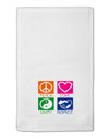 PLUR Squares Color 11&#x22;x18&#x22; Dish Fingertip Towel-Fingertip Towel-TooLoud-White-Davson Sales