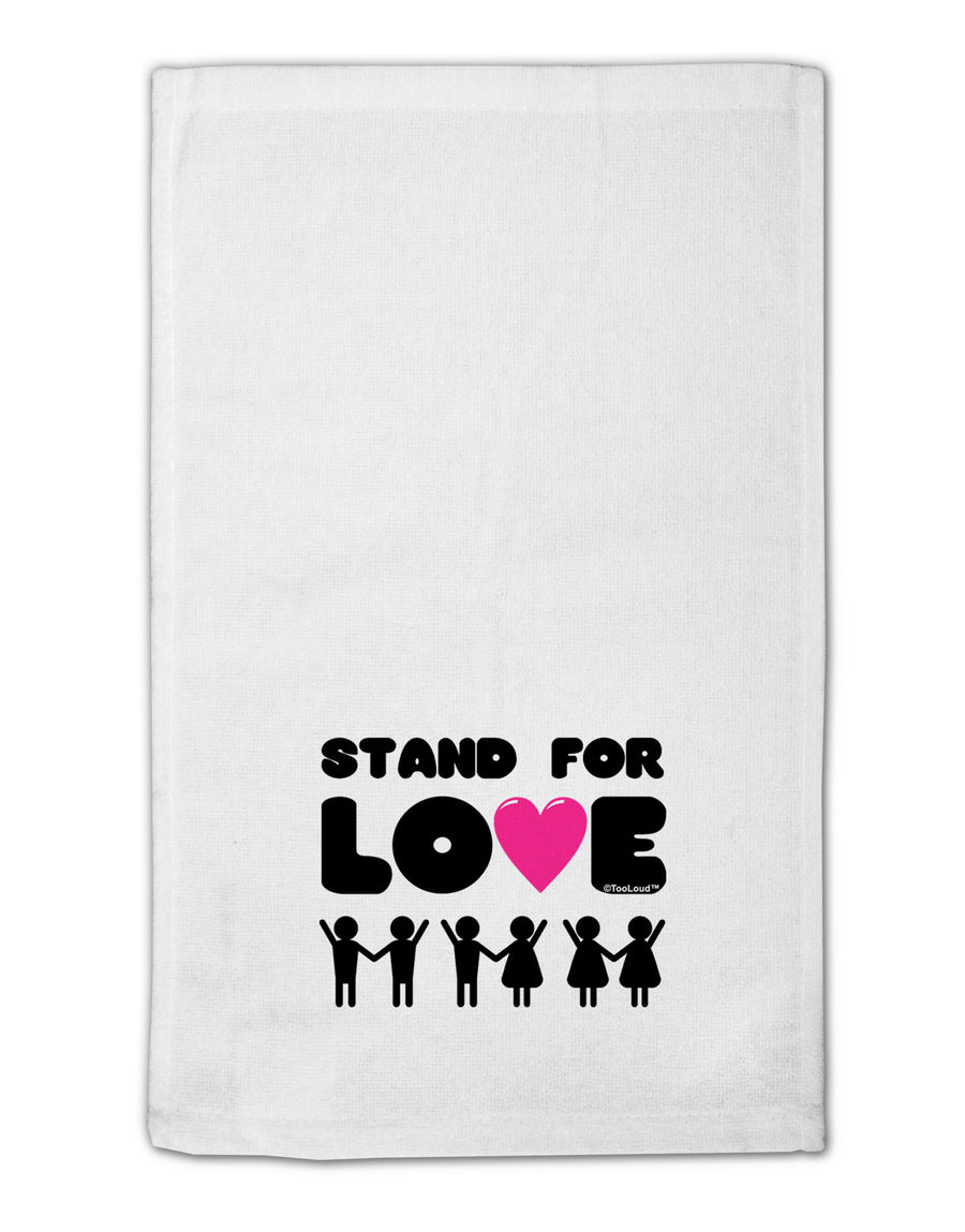 Stand For Love Pink Heart 11&#x22;x18&#x22; Dish Fingertip Towel-Fingertip Towel-TooLoud-White-Davson Sales