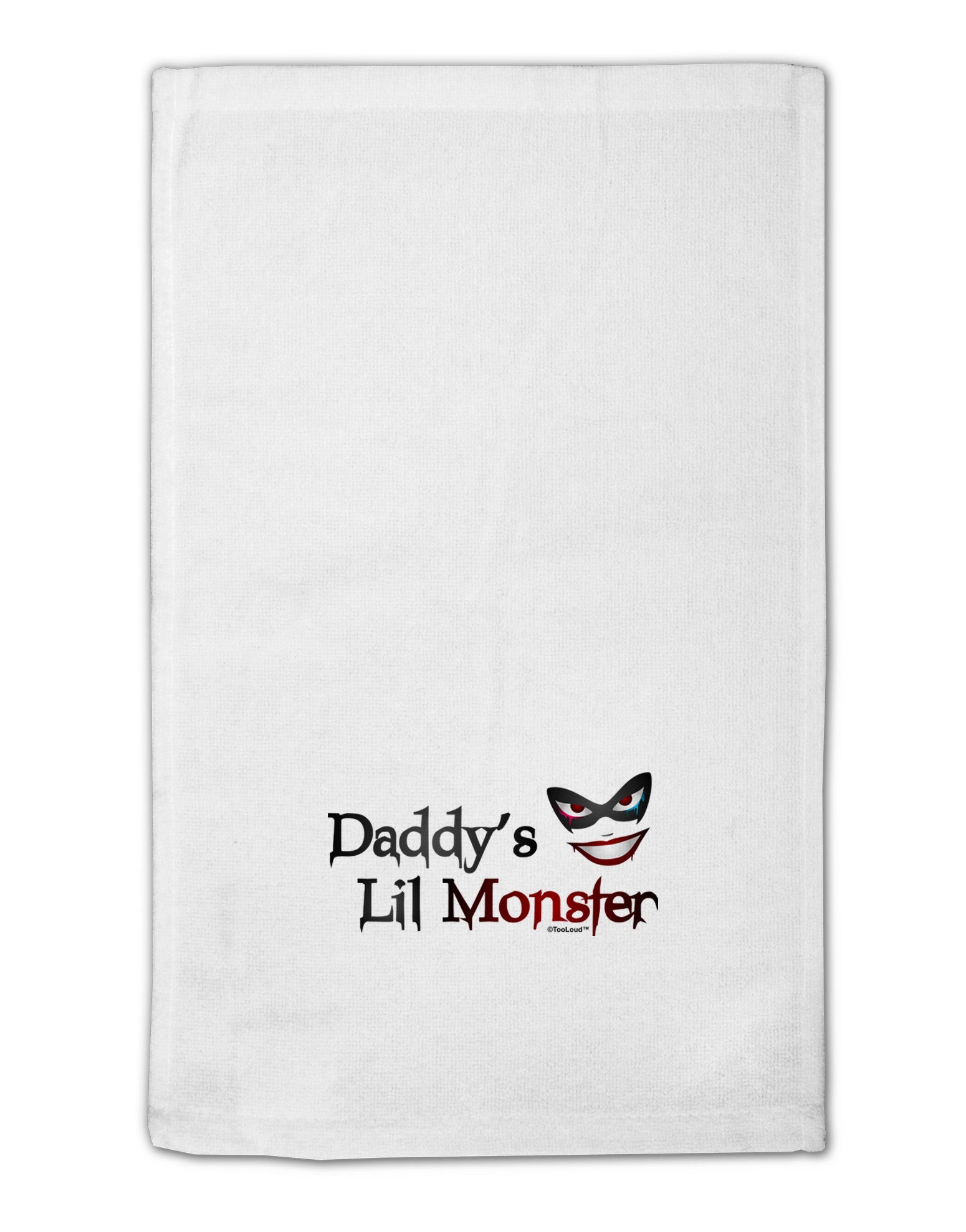 Daddys Lil Monster 11&#x22;x18&#x22; Dish Fingertip Towel-Fingertip Towel-TooLoud-White-Davson Sales