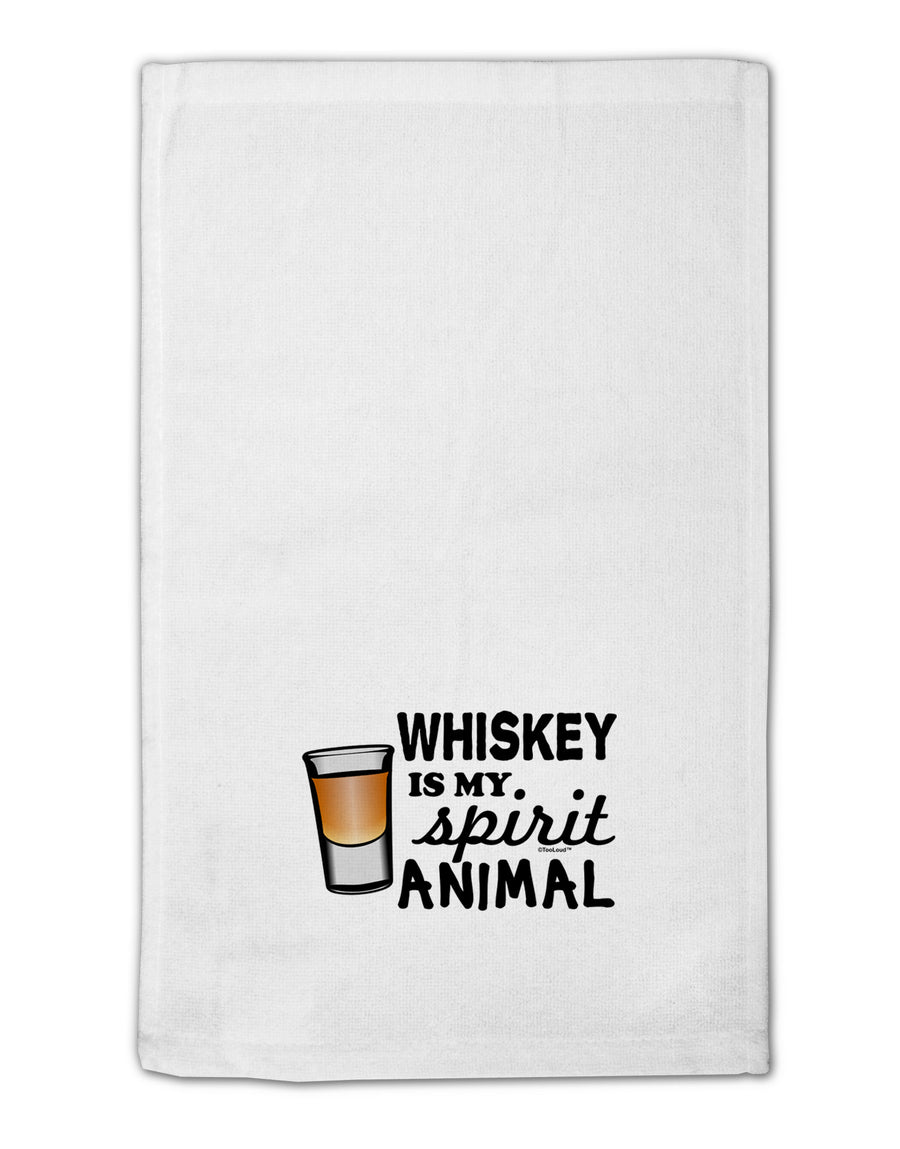 TooLoud Whiskey Is My Spirit Animal 11&#x22;x18&#x22; Dish Fingertip Towel-Fingertip Towel-TooLoud-White-Davson Sales