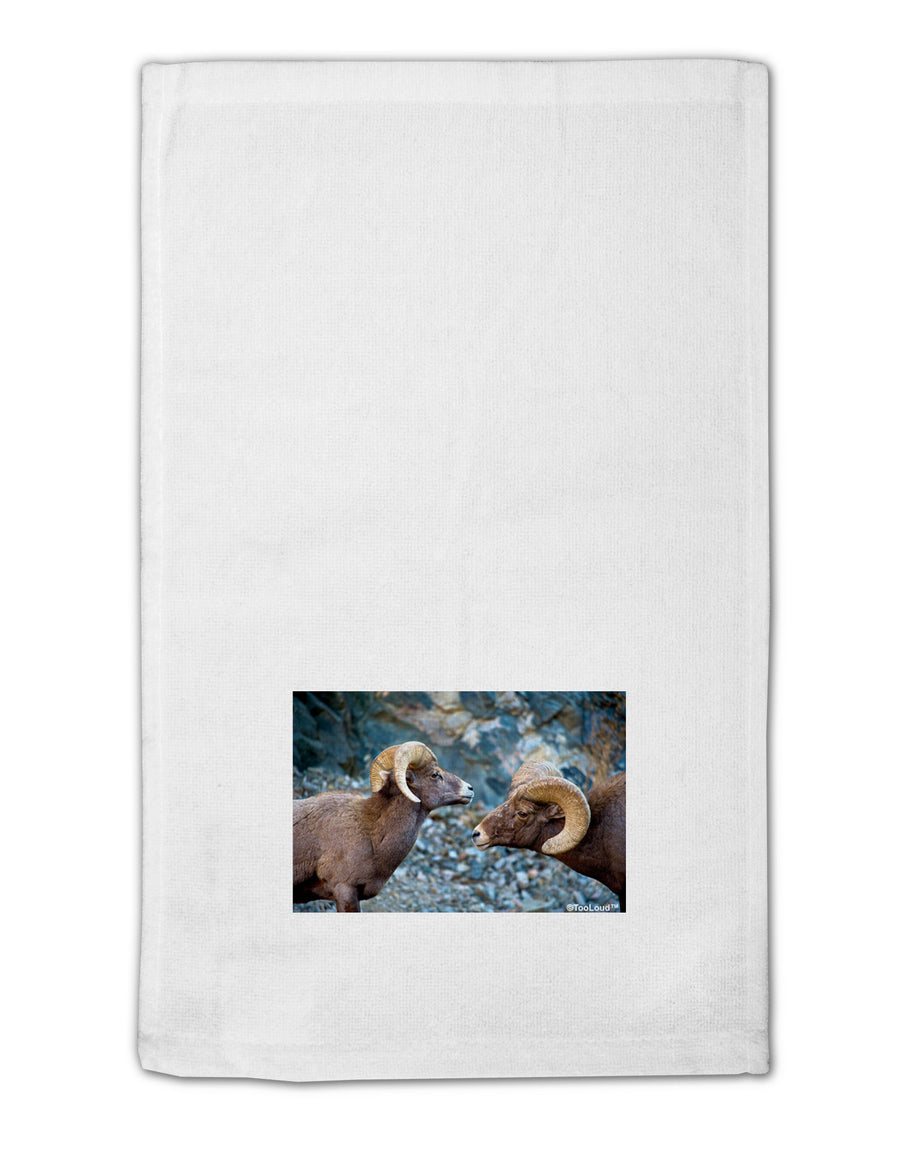 Two Bighorn Rams 11&#x22;x18&#x22; Dish Fingertip Towel-Fingertip Towel-TooLoud-White-Davson Sales