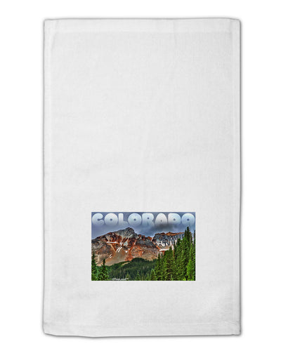 Colorado Mountains Forrest Text 11&#x22;x18&#x22; Dish Fingertip Towel-Fingertip Towel-TooLoud-White-Davson Sales