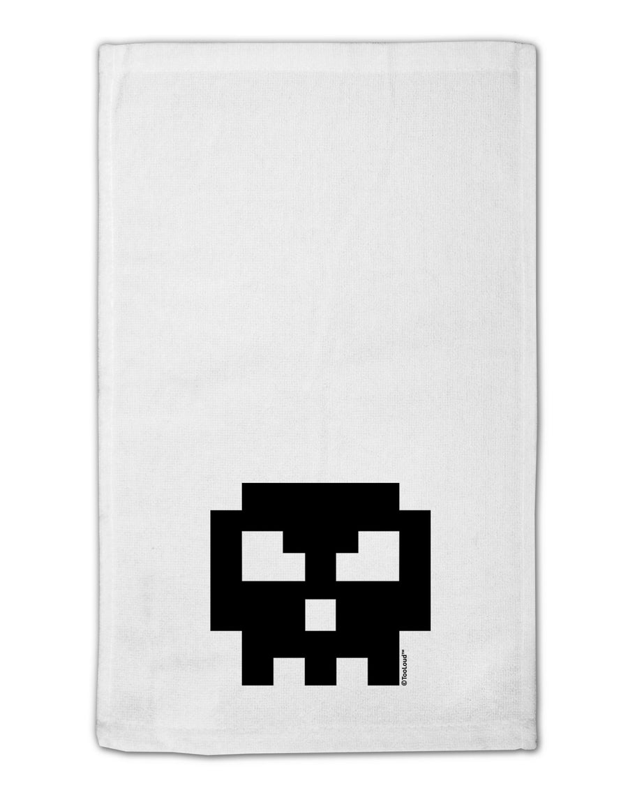 Retro 8-Bit Skull 11&#x22;x18&#x22; Dish Fingertip Towel-Fingertip Towel-TooLoud-White-Davson Sales