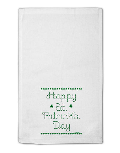 Happy St Patricks Day Clovers 11&#x22;x18&#x22; Dish Fingertip Towel-Fingertip Towel-TooLoud-White-Davson Sales