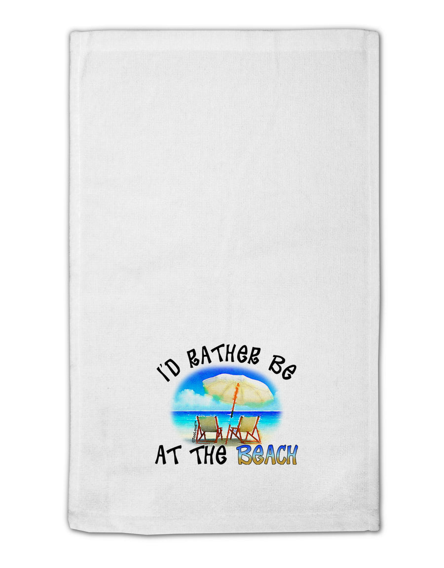 I'd Rather Be At The Beach 11&#x22;x18&#x22; Dish Fingertip Towel-Fingertip Towel-TooLoud-White-Davson Sales