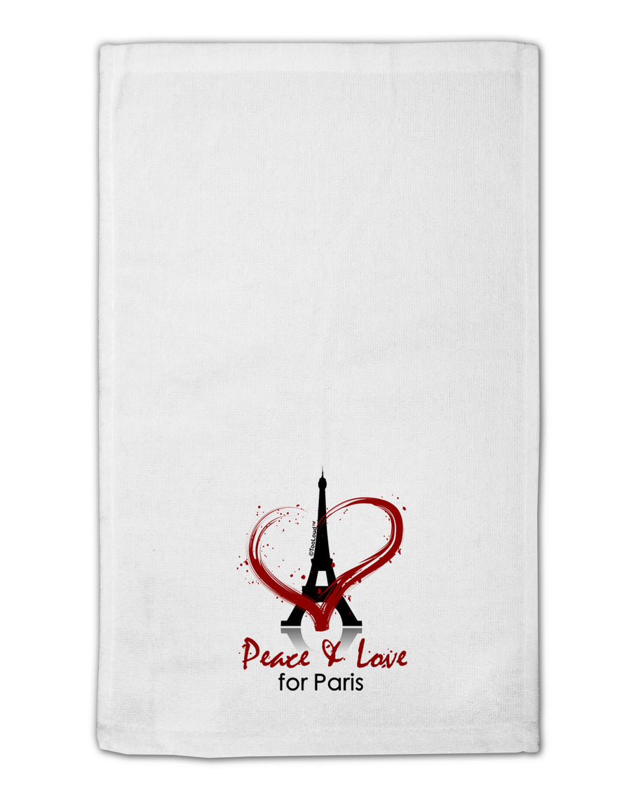 Peace & Love For Paris 11&#x22;x18&#x22; Dish Fingertip Towel-Fingertip Towel-TooLoud-White-Davson Sales